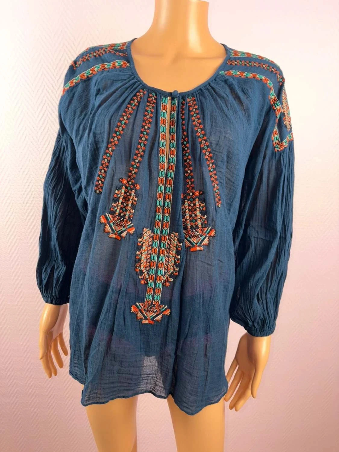 Blouse vrouw maat m Stéphanie vaille super staat – photo 2